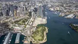 Aerial view of Barangaroo